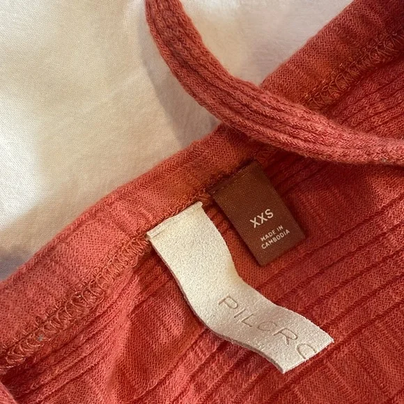 Anthropologie Ruched Ribbed Halter Tops - Picture 2 of 4